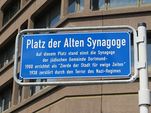 Dortmund_Straßenschild Platz der Alten Synagoge
