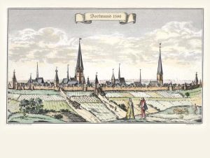 Ansicht Dortmunds von Norden, 1596