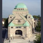 Blick auf die alte Synagoge in Essen