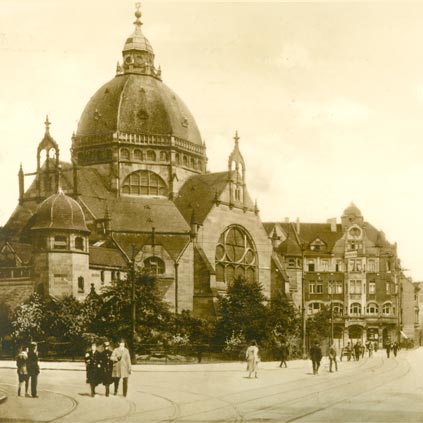 Synagoge mit Hansastrasse 1926
